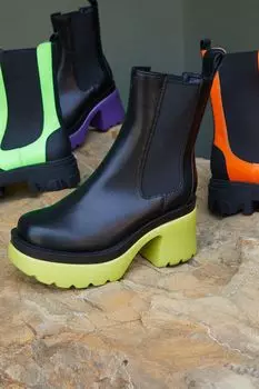 Ботинки челси с выступающей подошвой Forever 21, черный