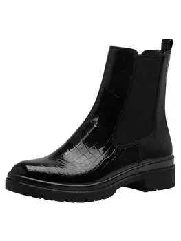 Ботинки челси Tamaris, цвет black croco