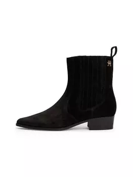 Ботинки Челси TOMMY HILFIGER Suede Cowboy, черный
