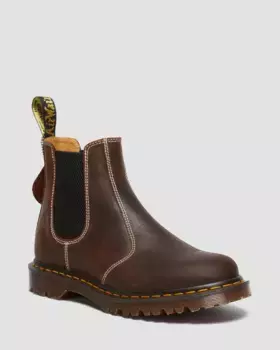 Ботинки челси Wax Commander Dr. Martens 2976 Made in England, цвет Brown — Wax Commander