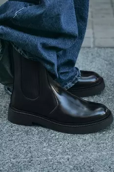 Ботинки челси ZARA, черный