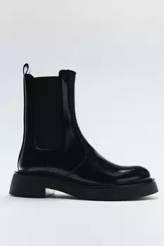 Ботинки челси ZARA, черный