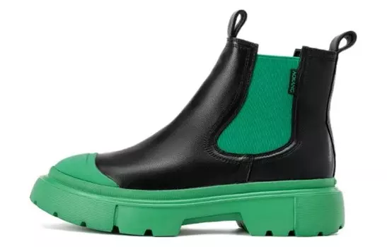 Ботинки Челси женские Aokang, черный/зеленый