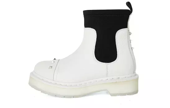 Ботинки Челси женские белые Beffon
