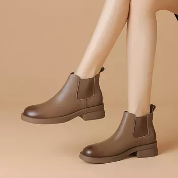 Ботинки Челси женские Boerdiqi, коричневый