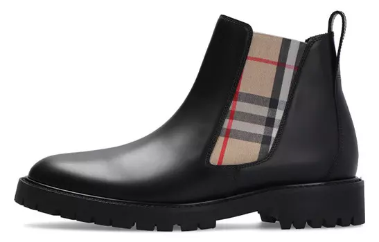 Ботинки-челси женские Burberry Vintage, черный / бежевый