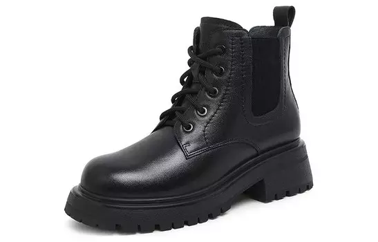 Ботинки Челси женские черные Camel