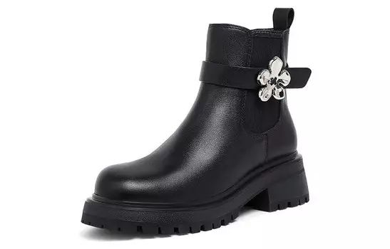 Ботинки Челси женские черные Camel