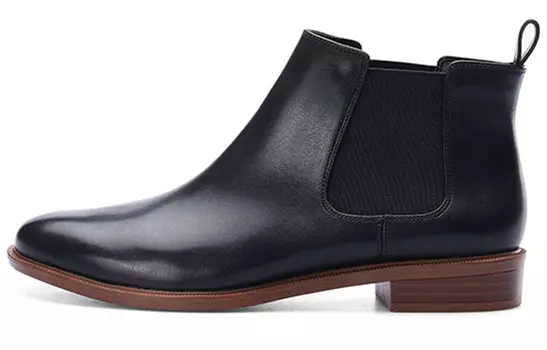 Ботинки Челси женские черные Clarks