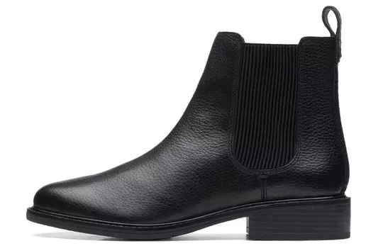 Ботинки Челси женские черные Clarks