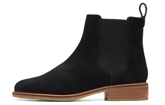 Ботинки Челси женские черные Clarks