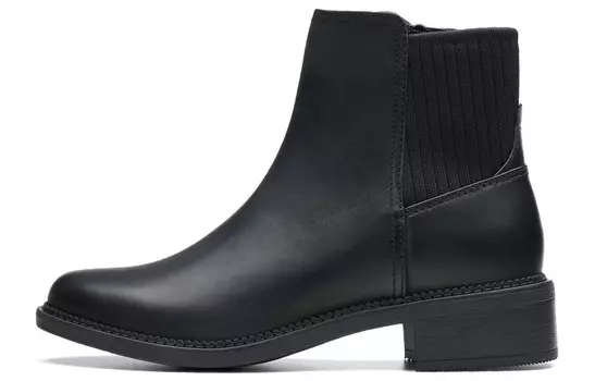 Ботинки Челси женские черные Clarks