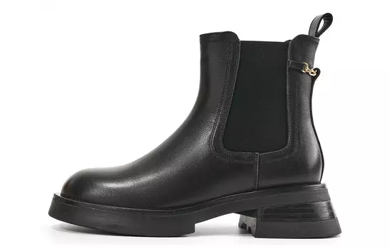 Ботинки Челси женские черный Eblan