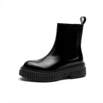 Ботинки Челси женские черный Toomanyshoes