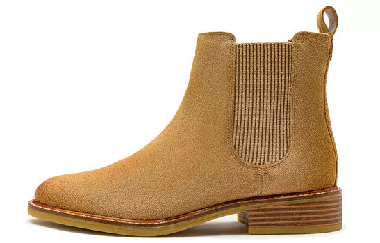 Ботинки Челси женские коричневые Clarks