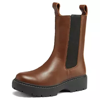 Ботинки Челси женские коричневые Skechers