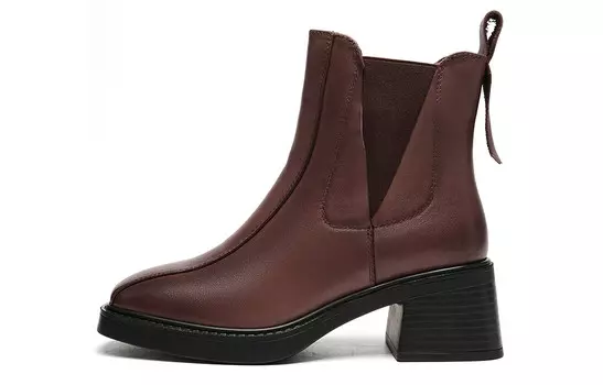 Ботинки Челси женские коричневый Eblan