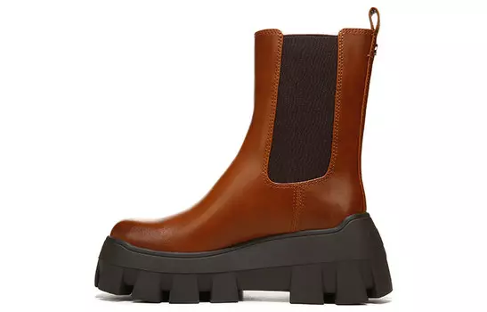 Ботинки Челси женские красно-коричневые Sam Edelman