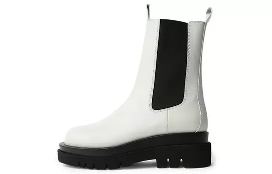 Ботинки челси женские молочно-белые Tony Bianco