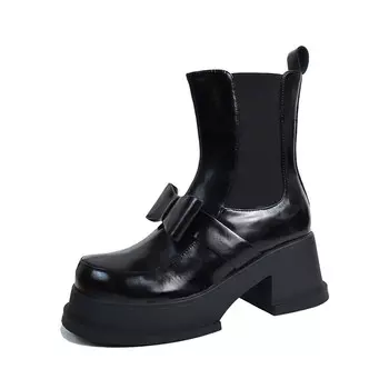 Ботинки Челси женские Rongcheng Shoe King, цвет Burgundy