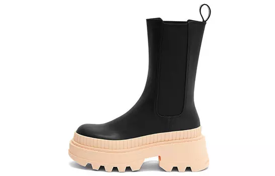 Ботинки челси женские розовые Charles&Keith