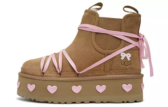 Ботинки Челси женские желтые Ugg