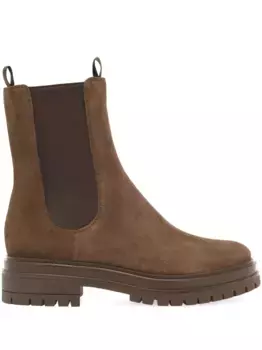 Ботинки Chester с эластичными вставками Gianvito Rossi, коричневый