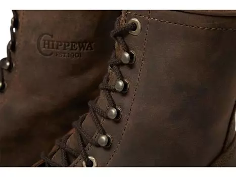 Ботинки Chippewa 8" Classic 2.0 Wood Steel Toe Logger, коричневый