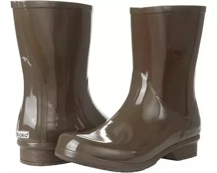 Ботинки Chooka Polished Mid Rain Boots, цвет Dark Taupe