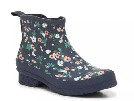 Ботинки Chooka Spring Mini Rain Boot, темно-синие/многоцветный цветочный принт
