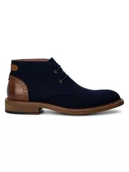 Ботинки чукка с кожаной отделкой Vintage Foundry Co., темно-синий