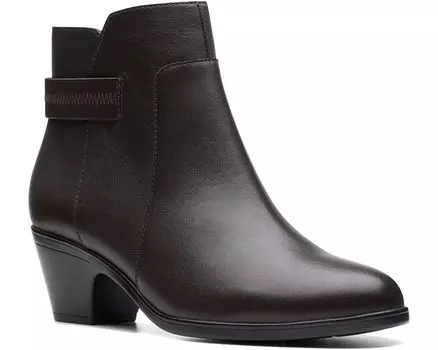 Ботинки Clarks Emily 2 Holly, цвет Dark Brown Leather