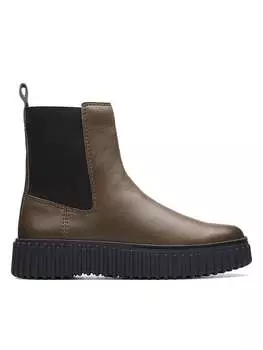 Ботинки Clarks Leder Chelsea Torhill Maple, хаки