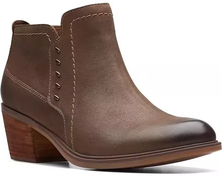 Ботинки Clarks Neva Lo, цвет Dark Tan Leather