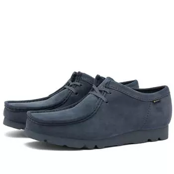 Ботинки Clarks Originals Wallabee Gore-Tex, цвет Blue Grey Suede