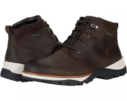 Ботинки Clarks Topton Mid GTX, цвет Dark Brown Oily Leather
