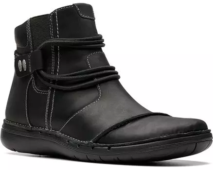 Ботинки Clarks Un Loop Up, цвет Black Leather
