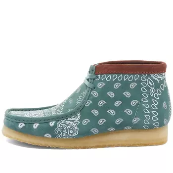 Ботинки Clarks Wallabee, светло-зеленый (Размер 40.5 RU)