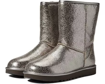 Угги Classic Short Metallic Sparkle UGG, серебряный