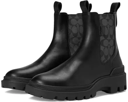 Ботинки COACH Colson Signature Boot, цвет Graphite/Black