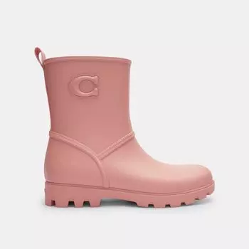 Ботинки Coach Ryder Rainboot, цвет Pink Petal