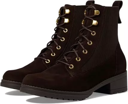Ботинки Cole Haan Camea Waterproof Combat Boot II, цвет Dark Chocolate Suede Waterproof