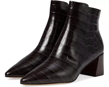 Ботинки Cole Haan Catlyn Block Heel Bootie, цвет Dark Chocolate Croc Print Leather
