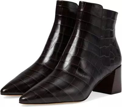 Ботинки Cole Haan Catlyn Block Heel Bootie, цвет Dark Chocolate Croc Print Leather