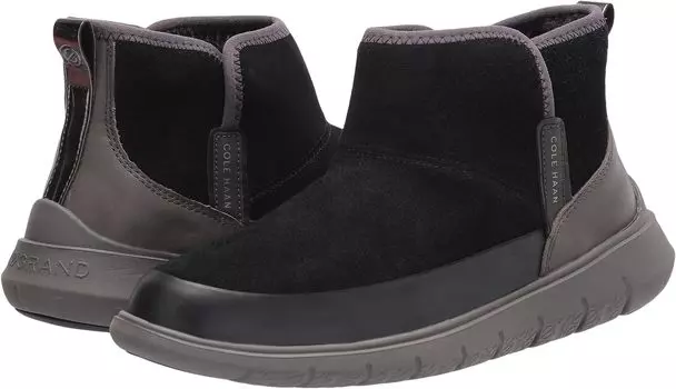 Ботинки Cole Haan Generation Zerogrand Water Resistant Bootie, цвет Water Resistant Black Suede/Leather/Magnet Leather/Gunmetal