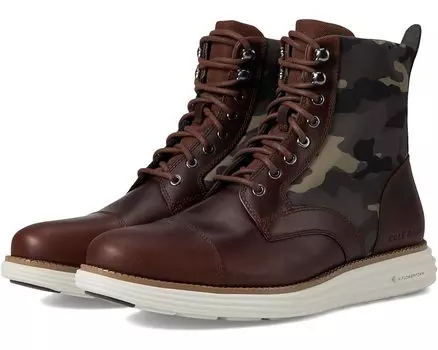 Ботинки Cole Haan Originalgrand Cap Toe Boot, цвет Dark Coffee/Silver Birch