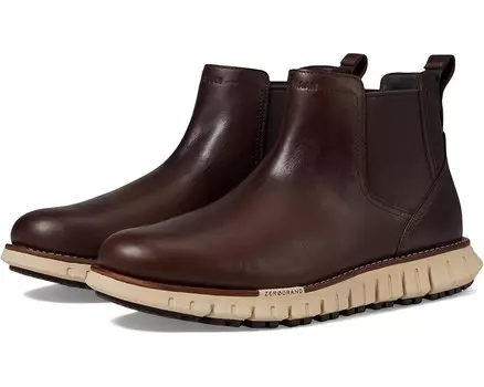 Ботинки Cole Haan Zerogrand Remastered Waterproof Chelsea Boots, цвет Dark Coffee/Oxford Tan