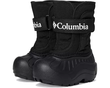 Ботинки Columbia Kids Powderbug Snowlite Strap, черный/белый