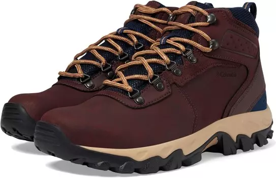 Ботинки Columbia Newton Ridge Plus II Waterproof, цвет Madder Brown/Collegiate Navy