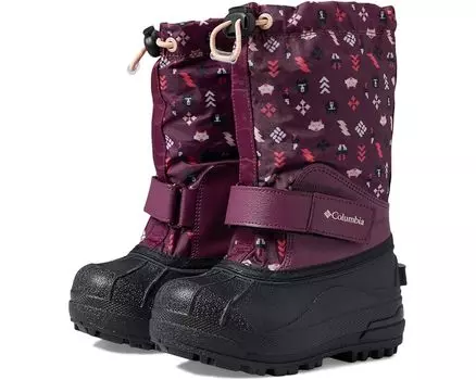 Ботинки Columbia Powderbug Forty Print, цвет Marionberry/Peach Blossom